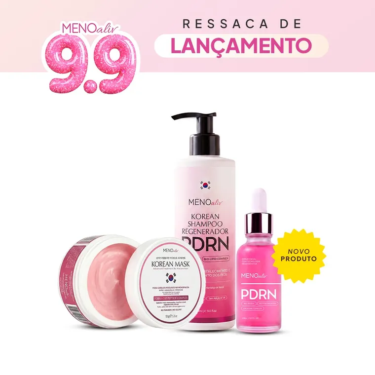 Ritual Coreano + Sérum: Korean Shampoo PDRN + Korean Mask + Sérum PDRN