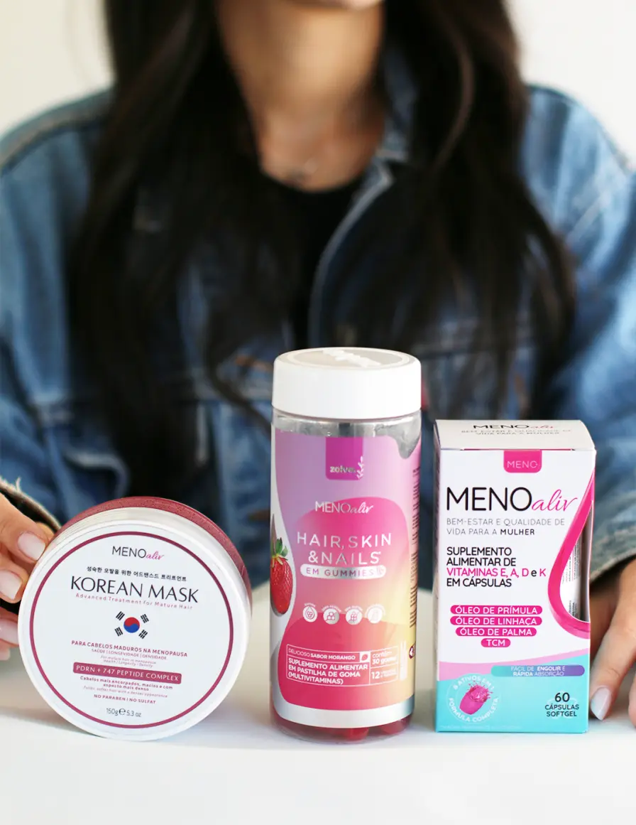 Kit Dia das Mães Meno Aliv com Gummy Hair e Korean Mask