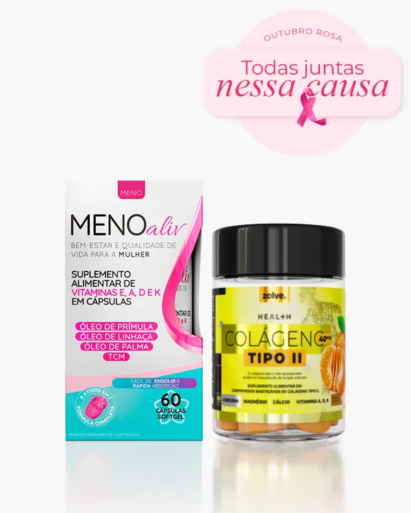 Kit Você + Articulações: Meno Aliv + Colágeno Tipo 2