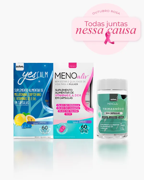 Kit Noites Tranquilas: Yes Calm + Meno Aliv + Trimagnésio