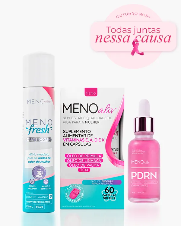Kit Frescor + Pele: Meno Fresh + Meno Aliv + Sérum PDRN