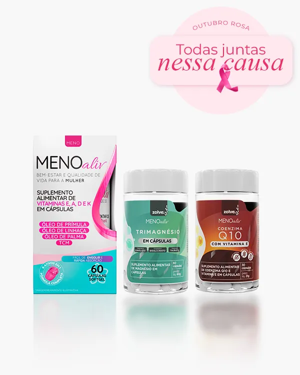 Kit Você + Ativa: Meno Aliv + Trimagnésio + Coenzima Q10