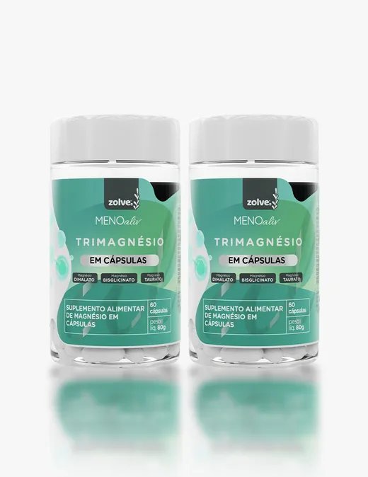 Kit de 2 meses do Trimagnésio Meno Aliv