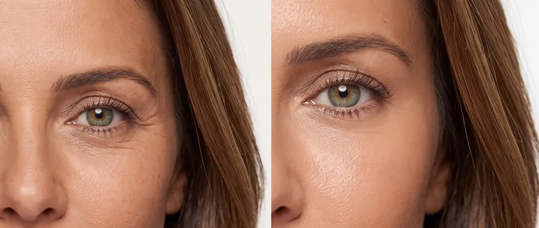 Antes e depois: O olhar entrega antes de você falar.