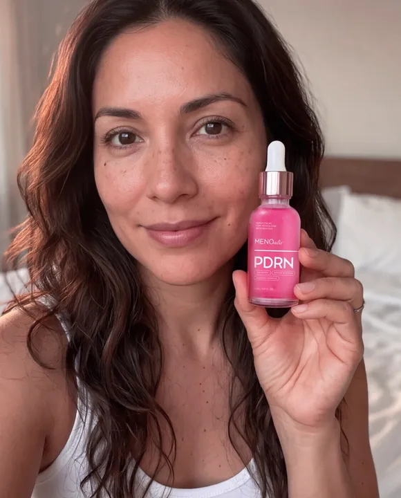 Cliente usando o Sérum Facial PDRN, foto 1