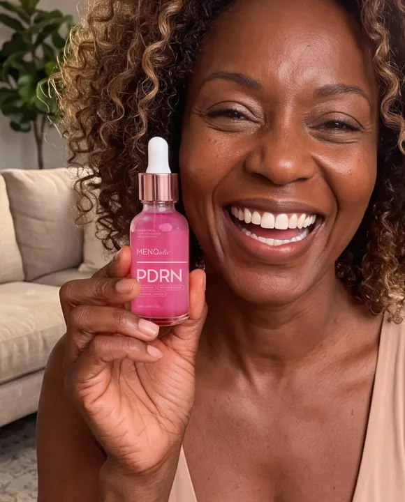 Cliente usando o Sérum Facial PDRN, foto 2
