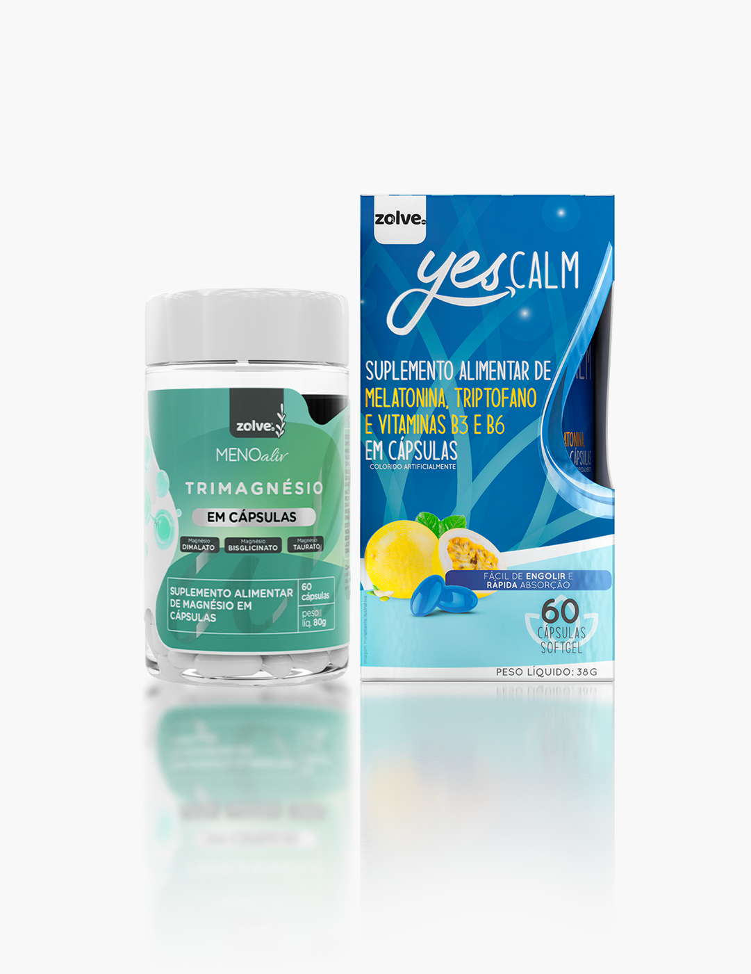 Kit Trimagnésio + Yes Calm: sono profundo, equilíbrio emocional e mais energia